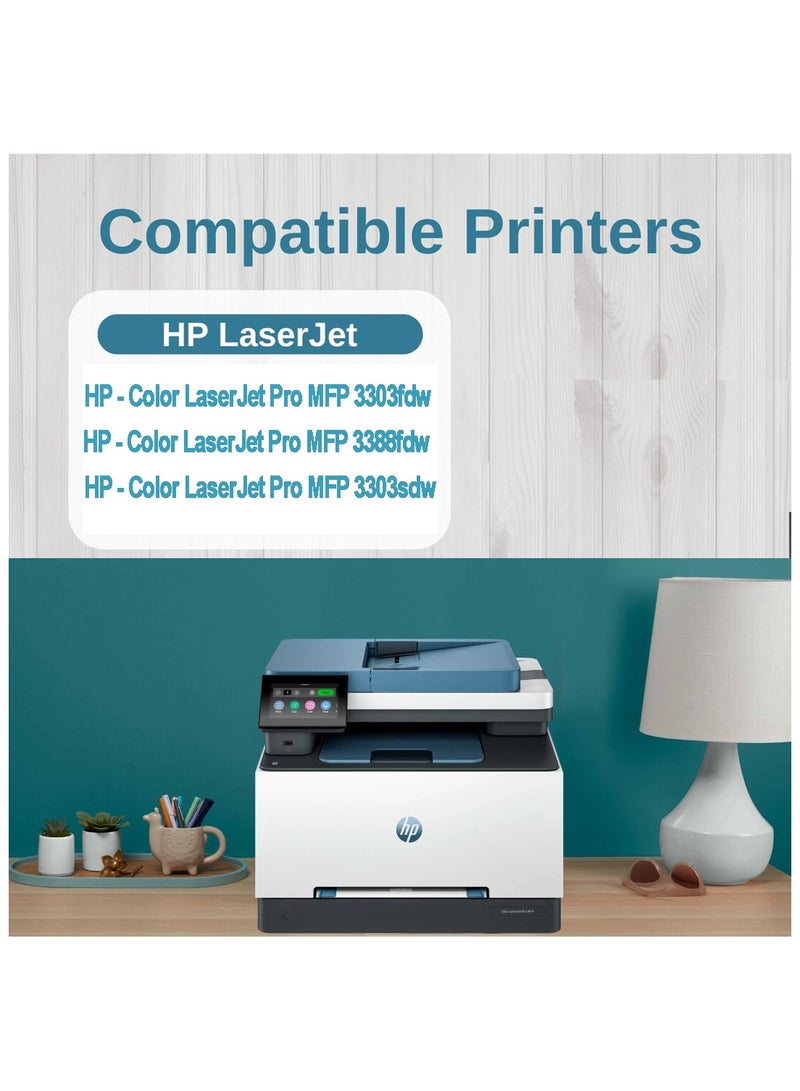 إتش بي - خرطوشة حبر HP 222A الأصلية W2220A، W2221A، W2222A، W2223A، تعمل مع Color LaserJet Pro MFP 3303fdn، 3203dn، 3203dw، MFP 3303sdw - Image 1