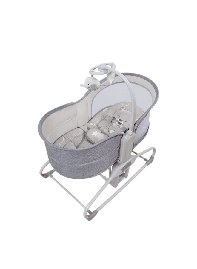 ماستيلا سرير أطفال متعدد الوظائف 4 في 1 مع أرجوحة أوتوماتيكية وشبكة ناموسية - موديل 3087 - Image 2