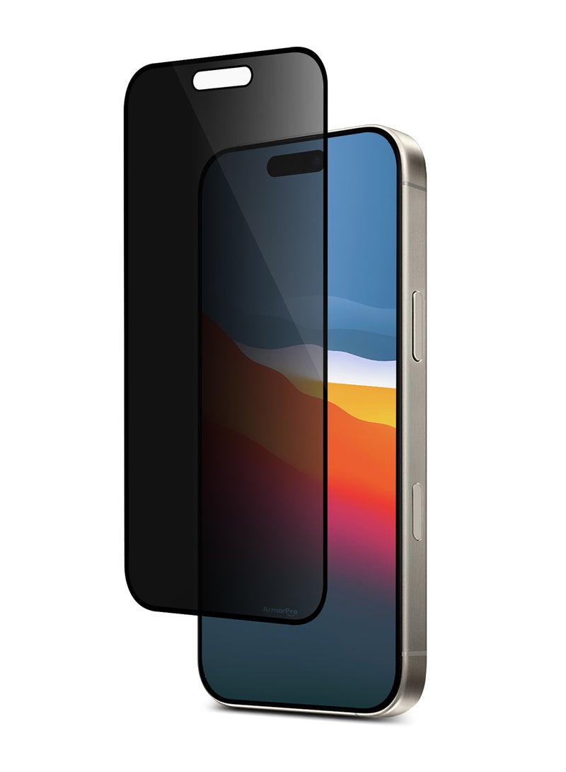 ارمور برو Screen Protector Privacy For iPhone 16 Pro Clear - Image 4