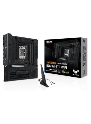 TUF GAMING B760M-BTF WIFI Intel B760 (LGA 1700) mATX motherboard with DDR5, PCIe 5.0, 3X PCIe 4.0 M.2 slots, 12+1 DrMOS, Wi-Fi 6, 2.5Gb LAN, DP, HDMI, USB 3.2 Gen 2x2 Type-C, Hidden Connector Design - pnsku/N70104644V/45/_/1724986905/fc7bd747-26e7-4bba-ba43-eaece8ced979