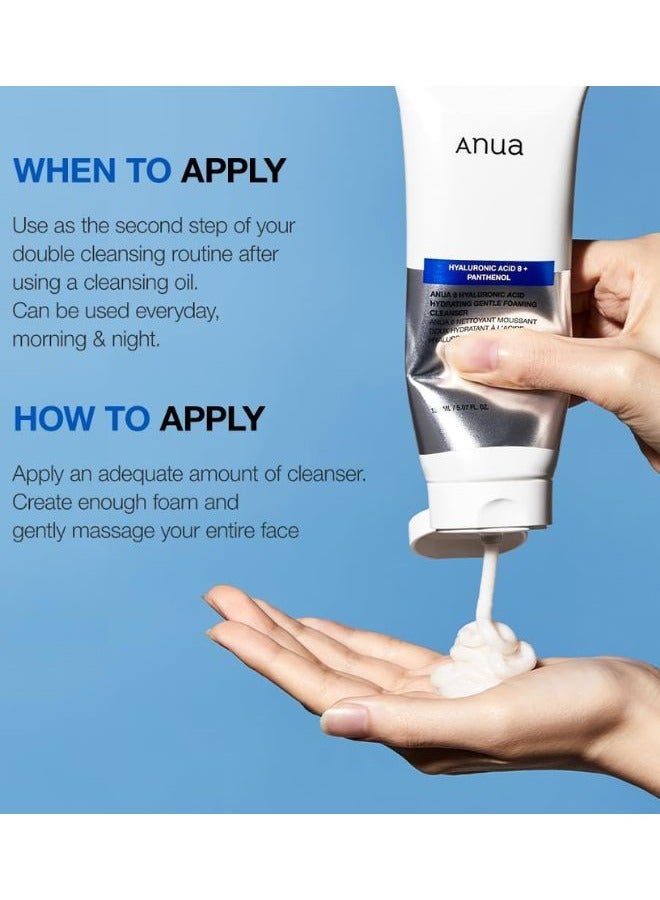 Anua 8 Hyaluronic Acid Hydrating Gentle Foaming Cleanser 150ml  - Image 5
