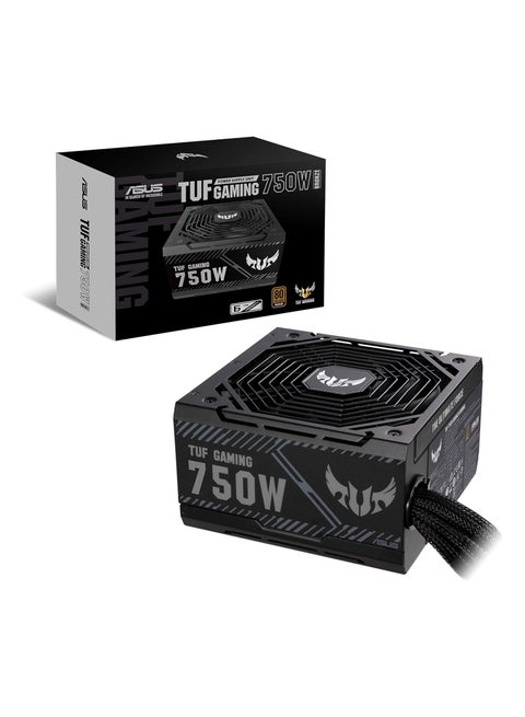 TUF Gaming 750W Bronze Power Supply Unit, 80 Plus Bronze Certified, Active PFC, 120,000+ Hours MTBF, ATX12V, 62A +12V Rail, Dual 4+4-Pin CPU Connectors, 4 x 6+2-Pin PCI-E, 4 x SATA, Comprehensive Protection (OPP/OVP/UVP/SCP/OCP/OTP), ROHS Compliant, 2.18kg | 90YE00D0-B0NA00 Black