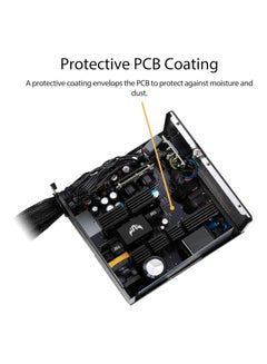 ASUS TUF Gaming 750W Bronze Power Supply Unit, 80 Plus Bronze Certified, Active PFC, 120,000+ Hours MTBF, ATX12V, 62A +12V Rail, Dual 4+4-Pin CPU Connectors, 4 x 6+2-Pin PCI-E, 4 x SATA, Comprehensive Protection (OPP/OVP/UVP/SCP/OCP/OTP), ROHS Compliant, 2.18kg | 90YE00D0-B0NA00 Black  - Image 4