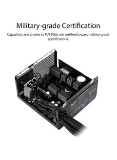 ASUS TUF Gaming 750W Bronze Power Supply Unit, 80 Plus Bronze Certified, Active PFC, 120,000+ Hours MTBF, ATX12V, 62A +12V Rail, Dual 4+4-Pin CPU Connectors, 4 x 6+2-Pin PCI-E, 4 x SATA, Comprehensive Protection (OPP/OVP/UVP/SCP/OCP/OTP), ROHS Compliant, 2.18kg | 90YE00D0-B0NA00 Black  - Image 5