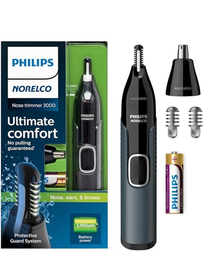 فيليبس مقص شعر الأنف نوريكو 3000، للأنف، الأذنين والحواجب، NT3600/62