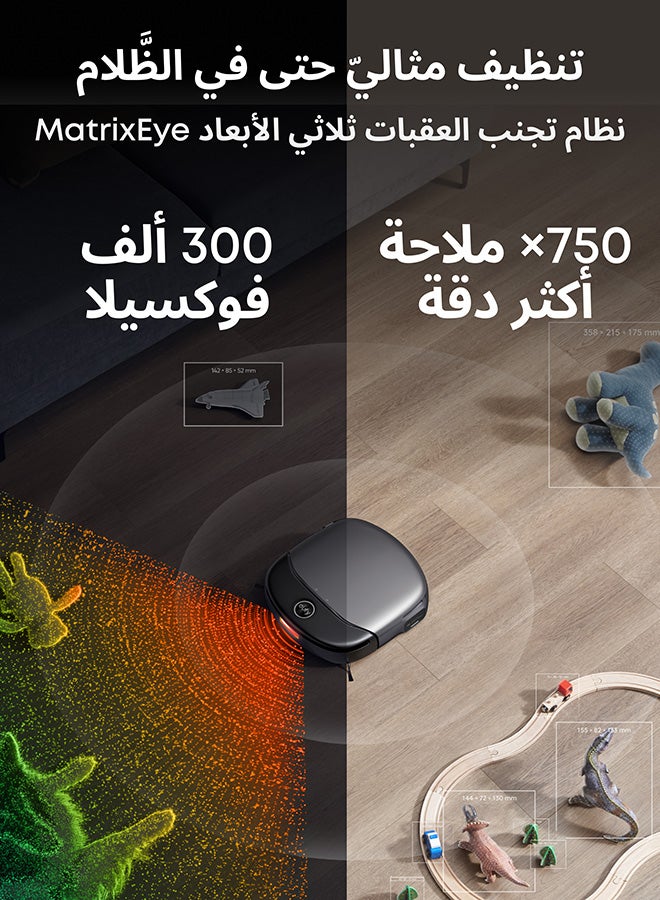 إيوفي Omni S1 Pro، مكنسة كهربائية روبوتية مع ممسحة، ممسحة Always Clean، 8000 باسكال، تجنب العوائق، تنظيف عميق من الزاوية إلى الحافة وممسحة رفع، غسيل وتجفيف آلي للممسحة، موزع منظف - Image 4