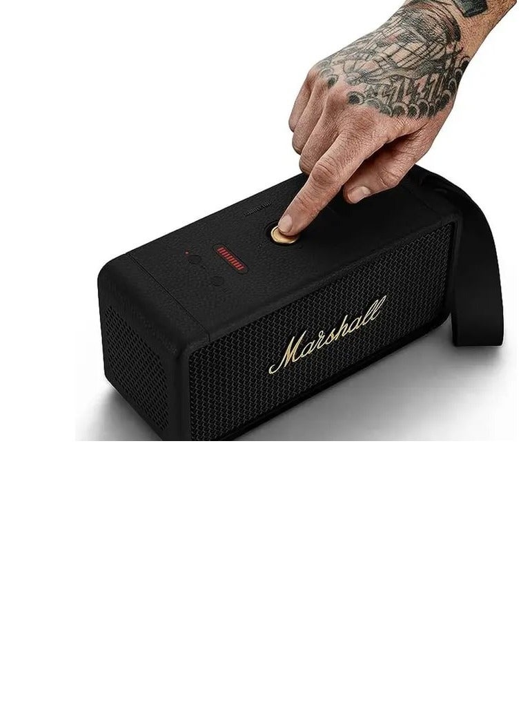 Marshall Middleton Portable Wireless Bluetooth Speaker Black/ Brass  - Image 3