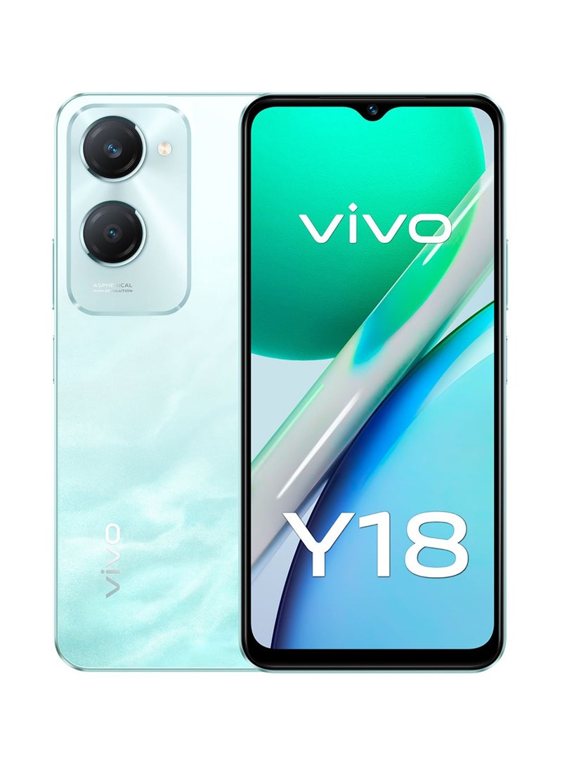 vivo Y18 4G Dual SIM Wave Aqua 4GB RAM 128GB - Middle East Version  - Image 1