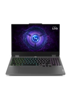 Lenovo LOQ 15IRX9 Laptop With 15.6-Inch Display, Core i5-13450HX Processor/16GB RAM/512GB SSD/6GB GeForce RTX 3050 Graphics/DOS(Without Windows)/ English/Arabic Luna Grey  - Image 1