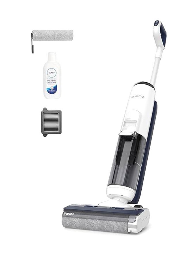 Tineco iFloor 5 Breeze Wet and Dry Cordless Vacuum Cleaner and Mop with suction, Self cleaning with Streak-free Drying, Ideal for Hard Floors, All corners, sticky messes and pet Hairs 0.8 L 190 W FW123400AE Black and White - Image 1