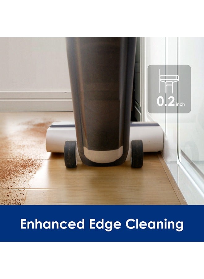 Tineco iFloor 5 Breeze Wet and Dry Cordless Vacuum Cleaner and Mop with suction, Self cleaning with Streak-free Drying, Ideal for Hard Floors, All corners, sticky messes and pet Hairs 0.8 L 190 W FW123400AE Black and White - Image 5