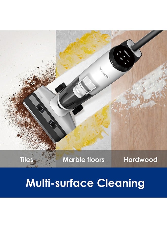 Tineco iFloor 5 Breeze Wet and Dry Cordless Vacuum Cleaner and Mop with suction, Self cleaning with Streak-free Drying, Ideal for Hard Floors, All corners, sticky messes and pet Hairs 0.8 L 190 W FW123400AE Black and White - Image 4