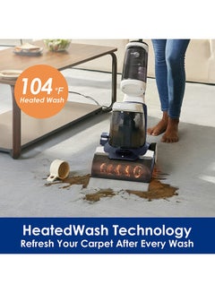 Tineco iCarpet Corded Carpet Cleaner with PowerDry and HeatedWash, powerful suction with iLoop Smart Sensor Technoly and LED display, Spot and Upholstery Washing, Lightweight Design 2 L 1300 W CW011500SA White/Black  - Image 3