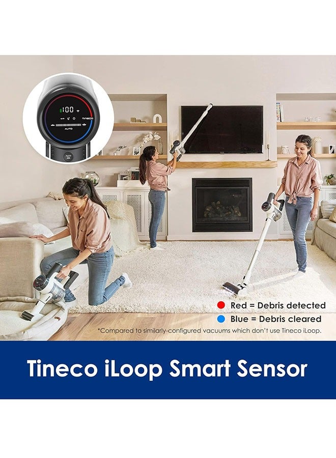 Tineco Pure One S15 Cordless Stick Vacuum Cleaner with Multiple Attachments and Powerful suction, iLoop Sensor technology with iLoop screen, Ultra-Quiet and Lightweight Design 0.5 L 500 W Pure ONE S15 ‎White/Black  - Image 2