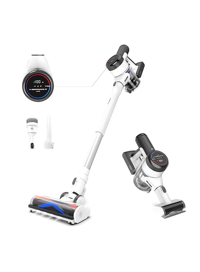 Tineco Pure One S15 Cordless Stick Vacuum Cleaner with Multiple Attachments and Powerful suction, iLoop Sensor technology with iLoop screen, Ultra-Quiet and Lightweight Design 0.5 L 500 W Pure ONE S15 ‎White/Black  - Image 1