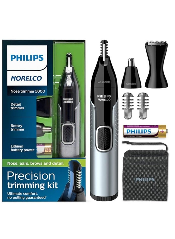 فيليبس مقص شعر الأنف نوريكو 5000 لمجموعة قص الأنف والأذنين والحواجب، NT5600/62 - Image 1