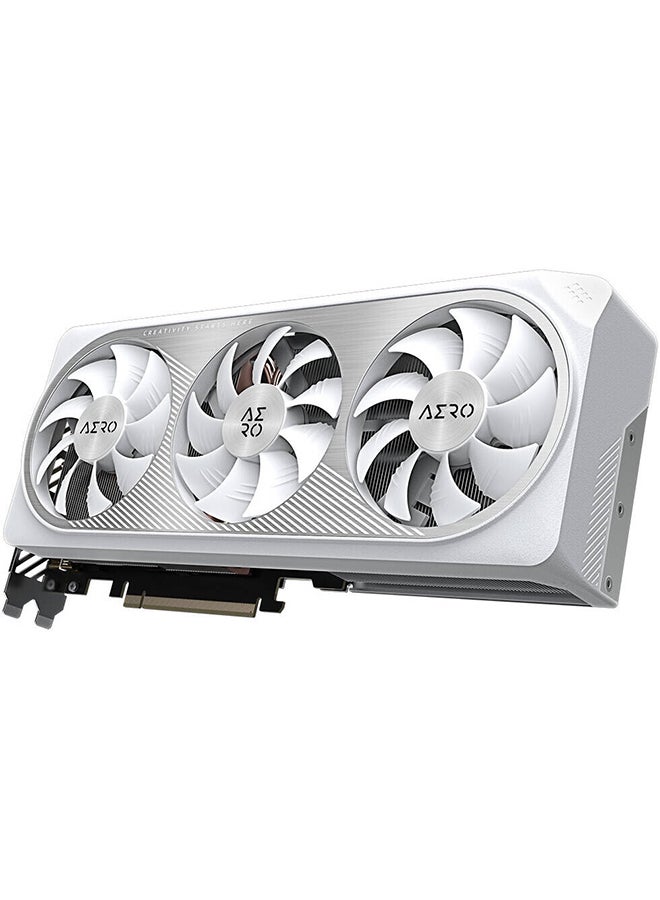 GIGABYTE - GeForce RTX 4070 Ti SUPER AERO OC Graphics Card, 16GB GDDR6X 256bit Memory, 2655MHz Boost Clock, 21Gbps Memory Speed, 8448 CUDA Cores PCI-E 4, HDMI, DisplayPort White - Image 1
