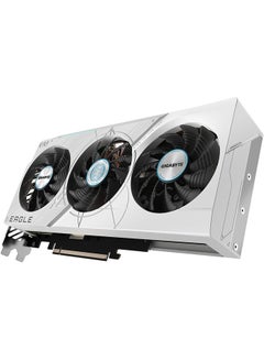 GIGABYTE GeForce RTX 4070 Ti SUPER EAGLE OC ICE Graphics Card, 16GB GDDR6X 256bit Memory, 2640 MHz Core Clock, 21Gbps Memory Clock, PCI-E 4.0, 8448 CUDA, PCI-E 4.0, DP / HDMI Grey  - Image 4
