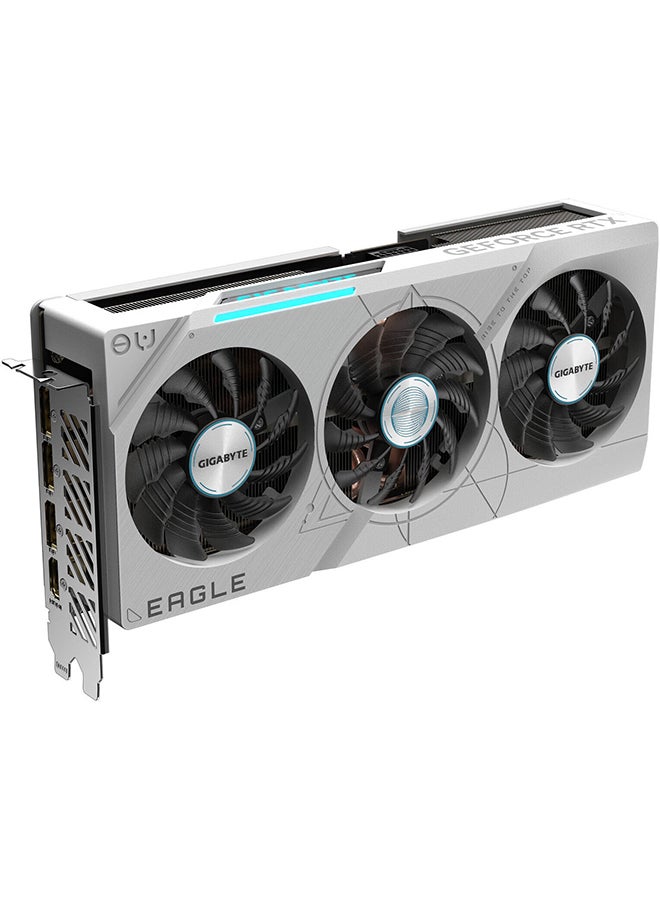 جيجابايت - GeForce RTX 4070 Ti SUPER EAGLE OC ICE Graphics Card, 16GB GDDR6X 256bit Memory, 2640 MHz Core Clock, 21Gbps Memory Clock, PCI-E 4.0, 8448 CUDA, PCI-E 4.0, DP / HDMI Grey - Image 1