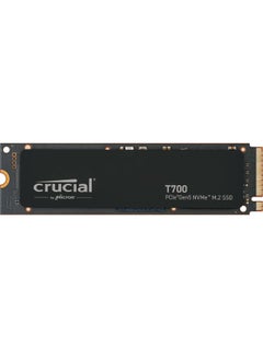crucial T700 4TB PCIe Gen 5 NVMe M.2 Internal SSD, Up to 12,400 MB/s Read & 11,800 MB/s Write Speeds, 232-Layer TLC NAND, 2400TB Endurance, 1.5 Million Hours MTTF, Integrated Heat Sink, Advanced Dynamic Thermal Guard, 3D NAND for Enhanced Durability, Black | CT4000T700SSD3 4 TB  - Image 1