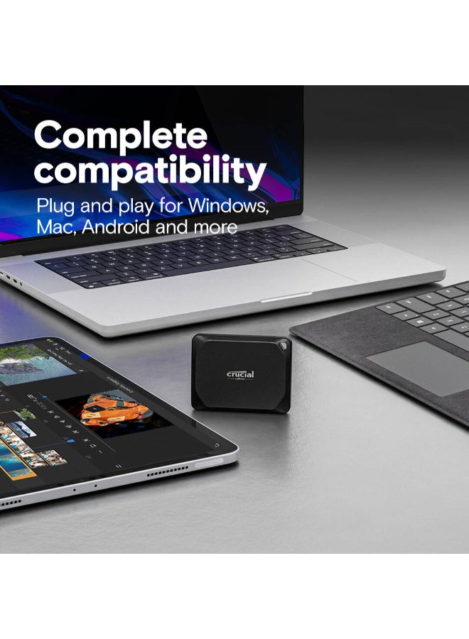 كروشيال X10 Pro 2TB Portable SSD بسرعات قراءة وكتابة تصل إلى 2100 ميجابايت/ثانية  - Image 5