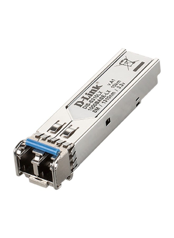 D-Link 1-port Mini-GBIC SFP to 1000BaseLX Single-Mode 10km Fibre Transceiver White  - Image 1