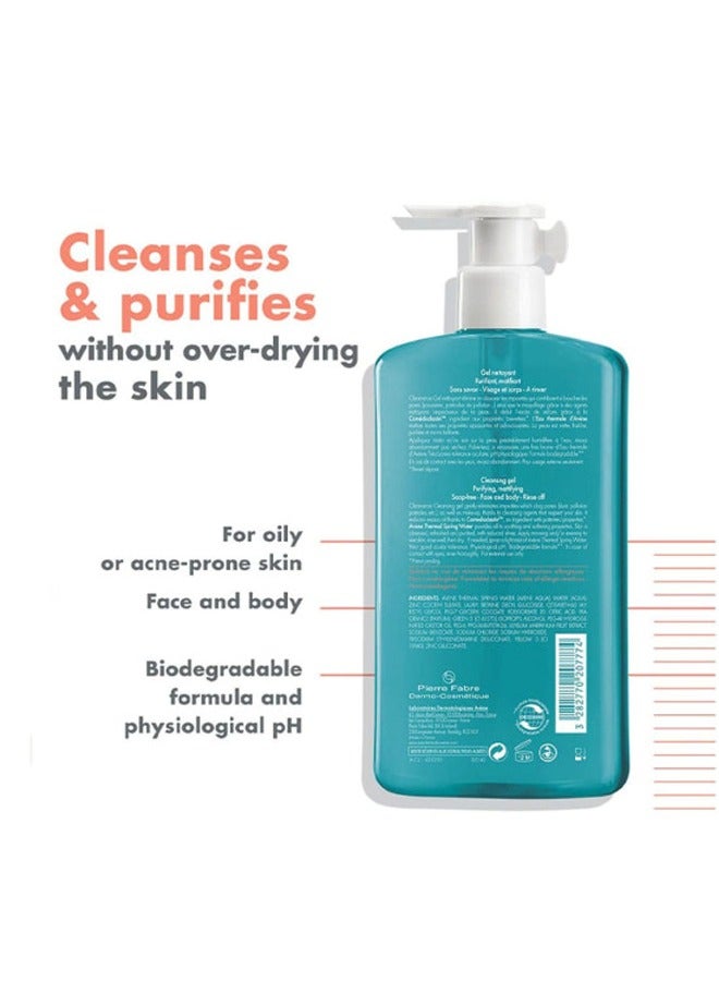 Avene Cleanance Cleansing Gel, Purifying & Mattifying for Oily, Blemish-Prone Skin 400 MLml - Image 5