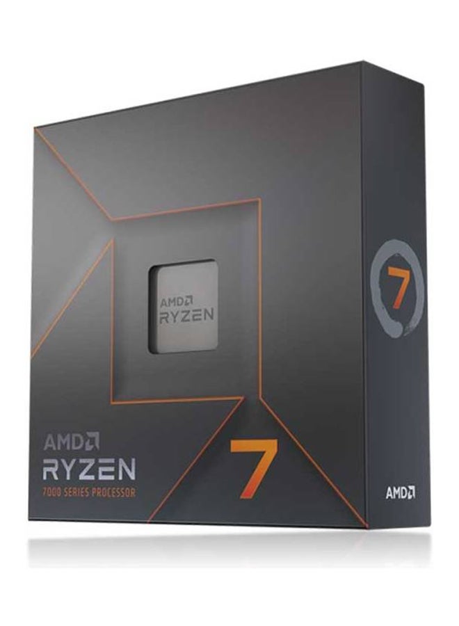 AMD - Ryzen 7 7700X 4.5 GHz AM5 105W Desktop Processors, 8 Cores & 16 Threads, 5.4 GHz Max Boost Clock, 32MB L3 Cache, AMD Radeon Graphics, 2CH-DDR5-5200 / 128GB Max, Zen 4 Arc | 100-100000591WOF Silver - Image 1