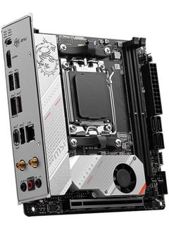 إم اس أي لوحة أم MPG B650I EDGE WIFI AM5 Mini-ITX، شريحة AMD B650، فتحتان DDR5، ذاكرة بحد أقصى 64 جيجابايت، Wi-Fi 6E، شبكة LAN بسرعة 2.5 جيجابت في الثانية، فتحتان M.2، 1x PCI-E x16، 1x HDMI، USB 3.2/2.0 | 911-7D73-006  - Image 4