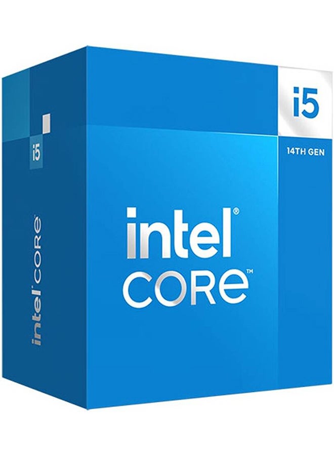 Intel Core i5-14400 2.5 GHz 10-Core LGA 1700 Processor, Intel UHD Graphics 730, 10 Cores & 16 Threads, 20MB Cache, 5 GHz Maximum Turbo Boost, Dual CH. DDR5-4800 / 192GB Max Blue  - Image 1
