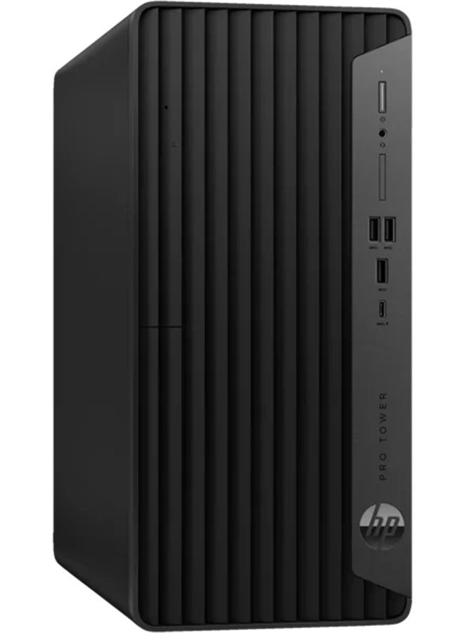 HP - Pro Tower 400 G9 PCI Desktop PC, Intel Core i7-13700, DDR4 8GB 3200MT/s, 512 GB PCIe NVMe SSD, Intel UHD Graphics 770, FreeDOS , HP Wired Keyboard & Mouse, Protected by HP Wolf Security Black - Image 1