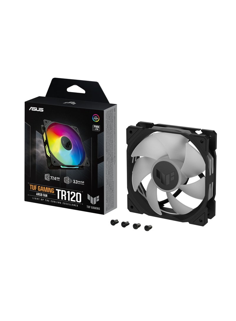 ASUS TUF Gaming TR120 ARGB Standard Blade Single Pack Black  - Image 1