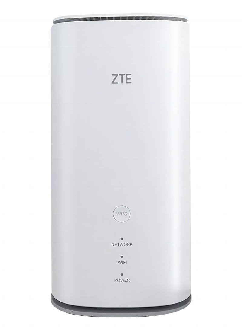 ZTE - 5G Indoor Modem CPE Router,5G Dual-mode WIFI 6 Dual Band 5400Mbps Up To 128 Devices-Global Version White White - Image 1