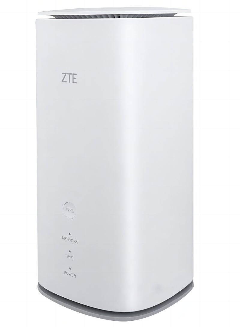 ZTE - 5G Indoor Modem CPE Router,5G Dual-mode WIFI 6 Dual Band 5400Mbps Up To 128 Devices-Global Version White White - Image 1