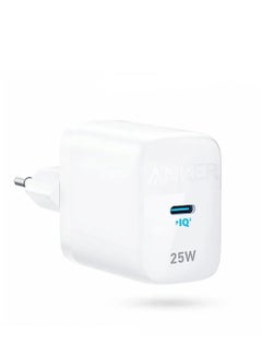 شاحن Anker 312 فائق السرعة بقوة 25 وات شاحن Anker Ace القابل للطي PPS سريع لهاتف Samsung Galaxy S23 Ultra/S23+/S23/S22 Ultra/S22+/S22/S21/S20/Note 20 Ultra/Note 10/Z Fold 3' أبيض