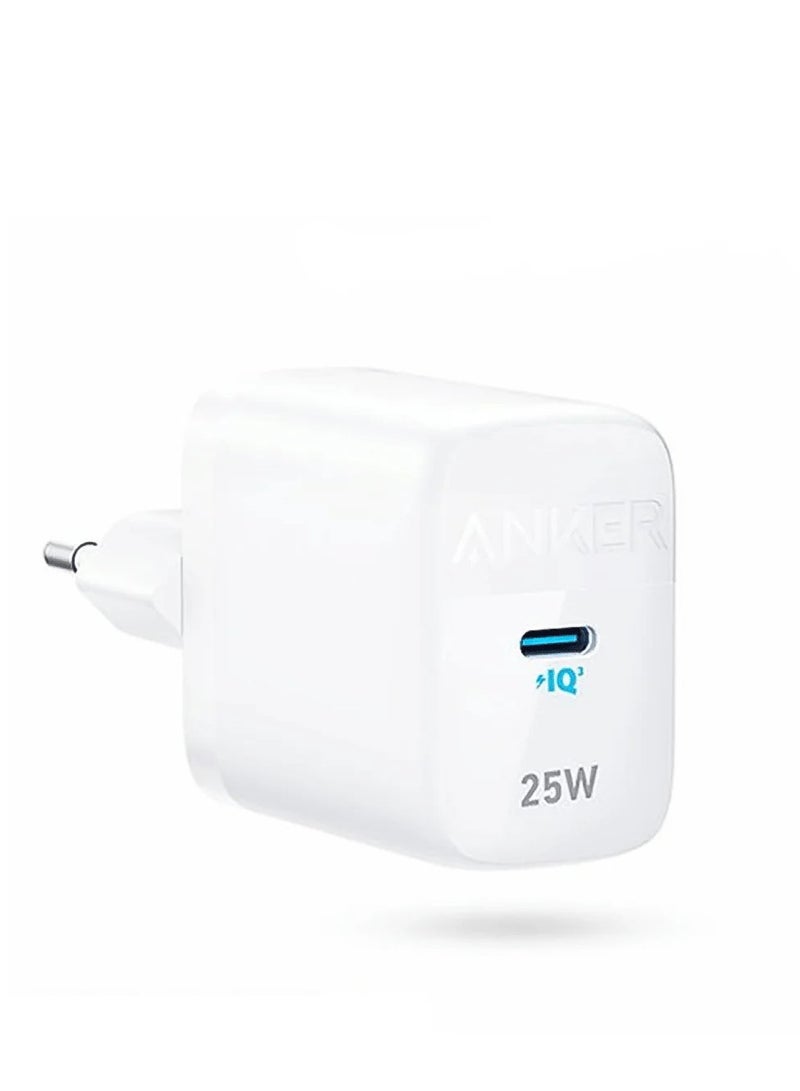آنكر - شاحن Anker 312 فائق السرعة بقوة 25 وات شاحن Anker Ace القابل للطي PPS سريع لهاتف Samsung Galaxy S23 Ultra/S23+/S23/S22 Ultra/S22+/S22/S21/S20/Note 20 Ultra/Note 10/Z Fold 3' أبيض - Image 1
