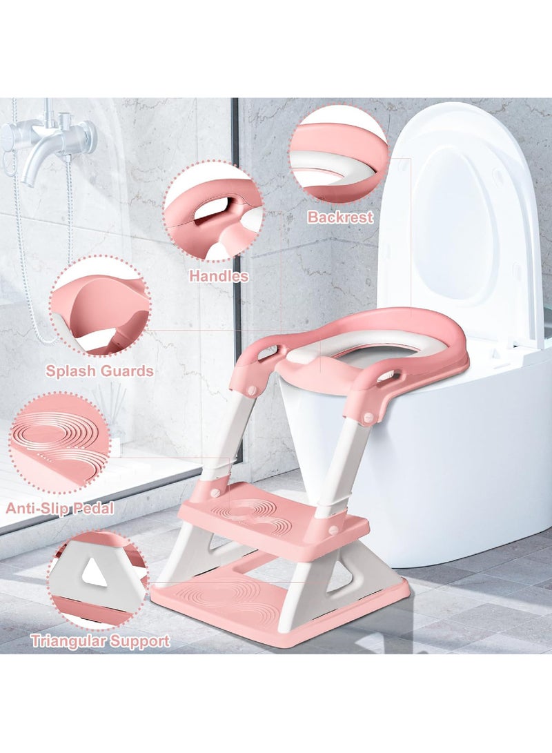 2 In 1 Potty Training Seat & Toddler Step Stool Ultimate Stability Toddler Toilet Seat Adjustable Step And Seat Height Potty Seats For Toddlers Boys Girls Anti-Slip Padsurinal Splash Guard - pnsku/N70104981V/45/_/1725176078/4475ff96-0f71-4218-8d08-50e3686ab0e6