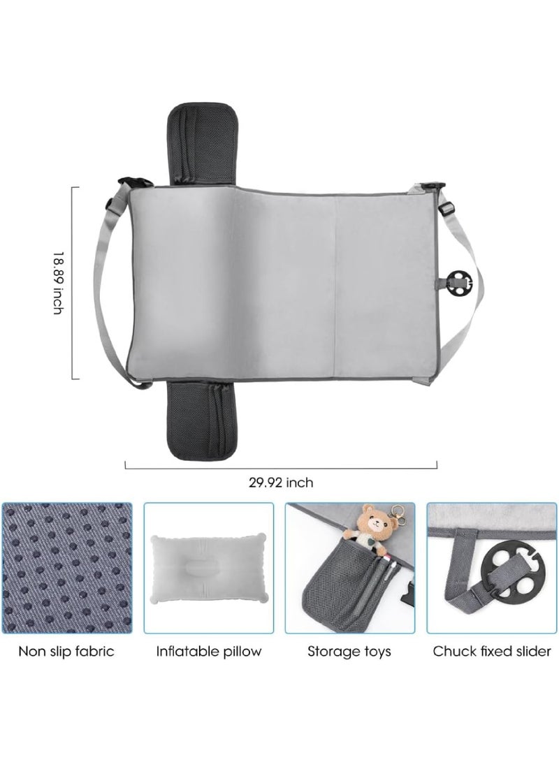 روك بو سرير سفر طائرة للأطفال سرير ممتد لمقعد الطائرة للأطفال مقعد سفر قابل للنفخ مسند قدم طائرة محمول سرير سفر طائرة - Image 2