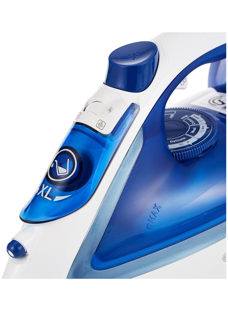 تيفال Easygliss Plus Steam Iron 270 ml 2400 W FV5715E0 Blue/White  - Image 2
