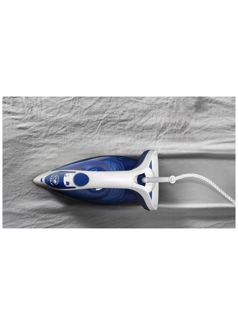 تيفال Easygliss Plus Steam Iron 270 ml 2400 W FV5715E0 Blue/White  - Image 5