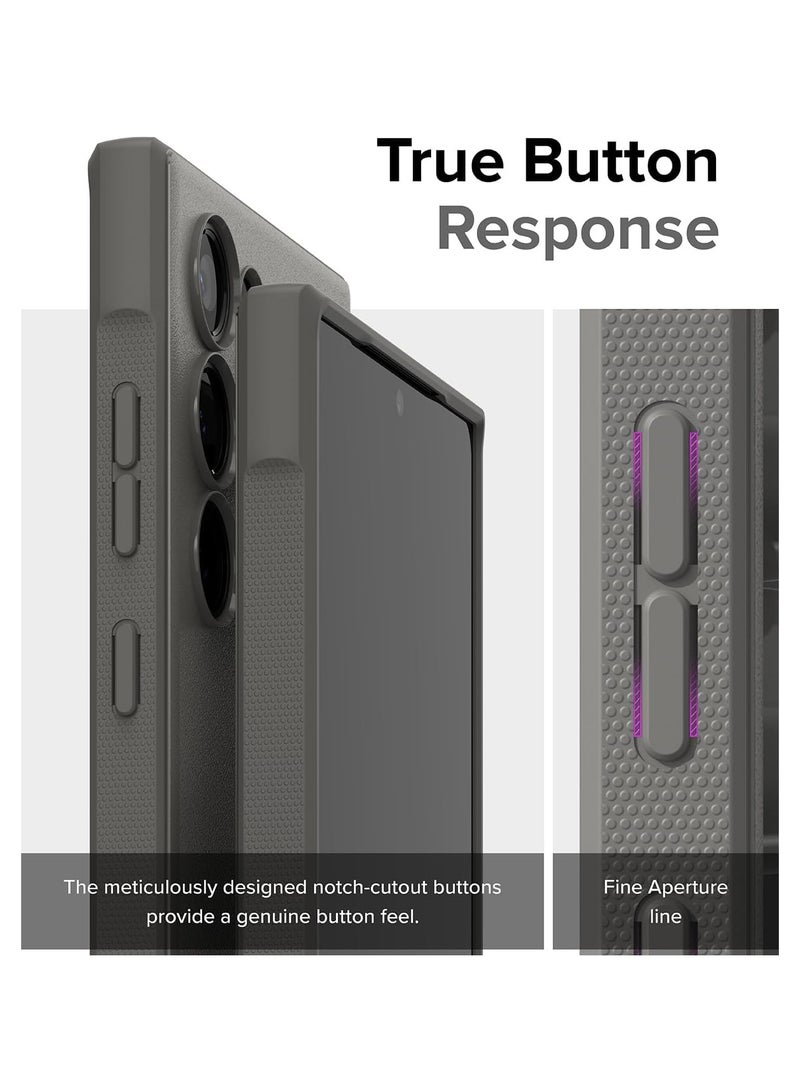 Ringke Onyx Compatible with Samsung S24 Ultra 5G (2024) Case Enhanced Grip Tough Flexible TPU Shockproof Rugged TPU Bumper Drop Protection Phone Cover Gray - Image 5