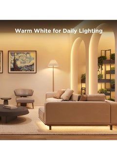 Govee LED Strip Light S, RGBICW Technology, 64+ Scene Modes, Smart App Control, Transparent Protective Epoxy Coating, IP67 Rated Protection, 5m Length | H612ABD1  - Image 3