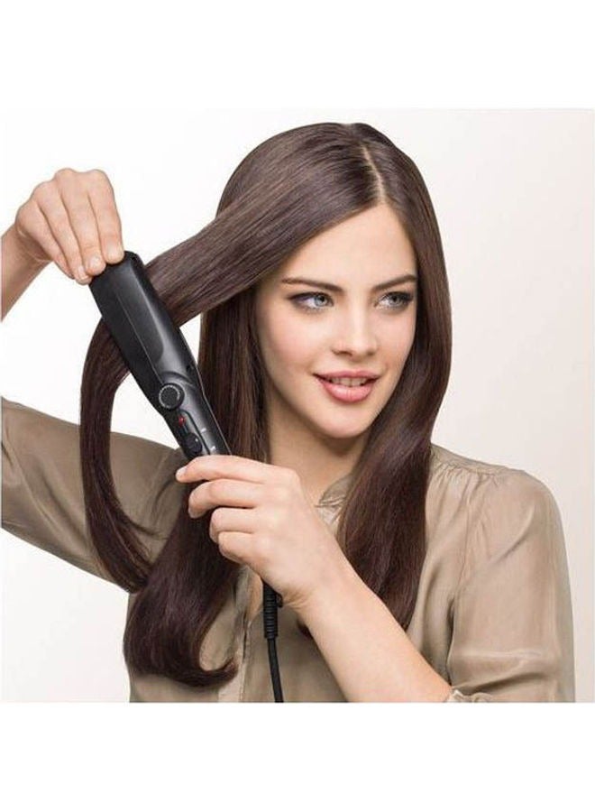 براون Renewed-Satin Hair 3 St310 Straightener With Wide Plates Black  - Image 4
