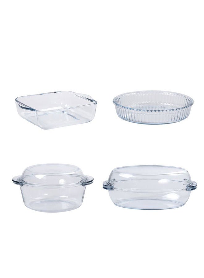 Pasabahce - Borcam Casserole Set Of 6 Clear - Image 1