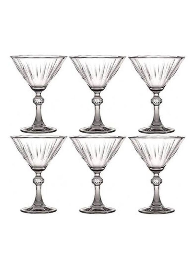 Pasabahce - Diamond Martini Glass Set Of 6 Clear - Image 1