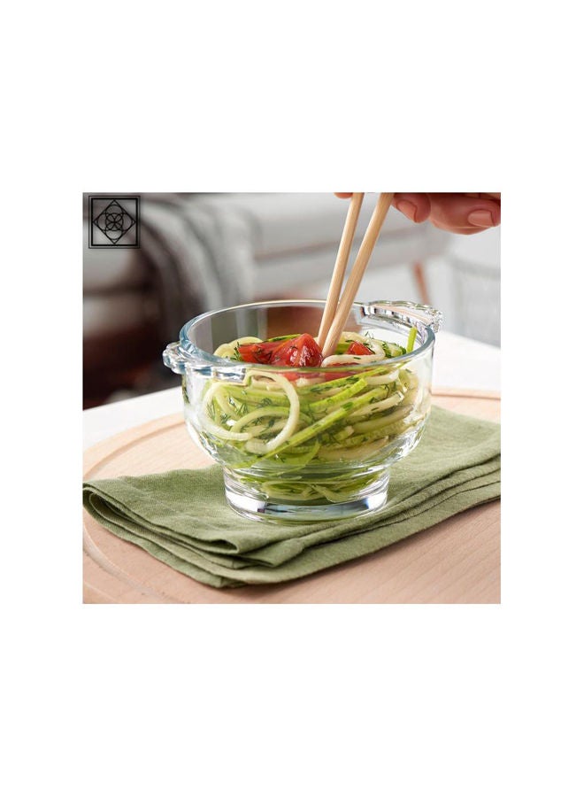 Pasabahce Soupy Bowls Set of  2 140 mm Clear 140 mm 5 1/2cm - Image 3