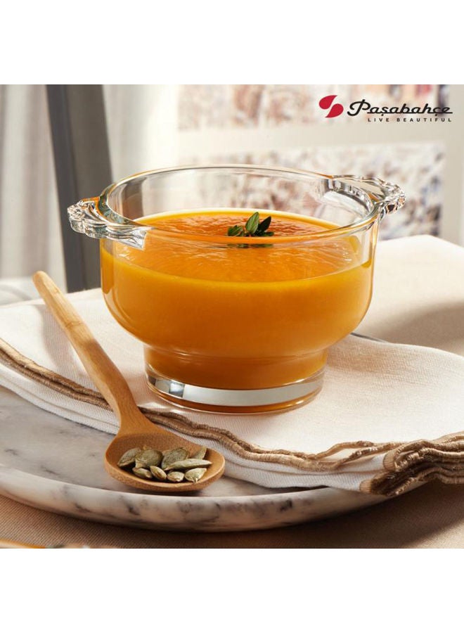 Pasabahce Soupy Bowls Set of  2 140 mm Clear 140 mm 5 1/2cm - Image 2