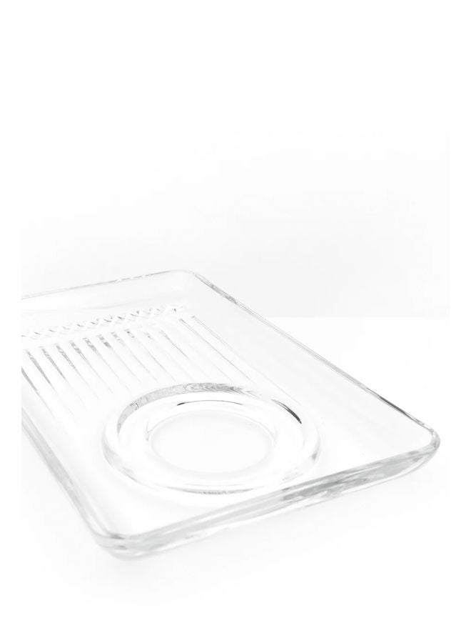 Pasabahce Elysia Tea Plates Set Of 2 Clear  - Image 1