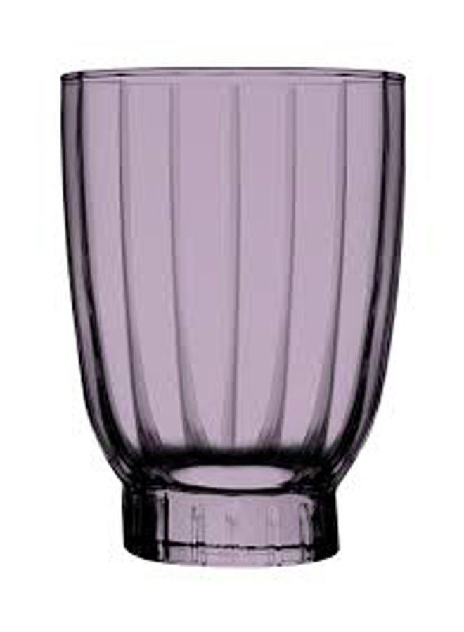 Pasabahce 6 Piece Amore Double Old Fashioned Glass Set 320 cc 10 3/4 oz Purple - Image 1