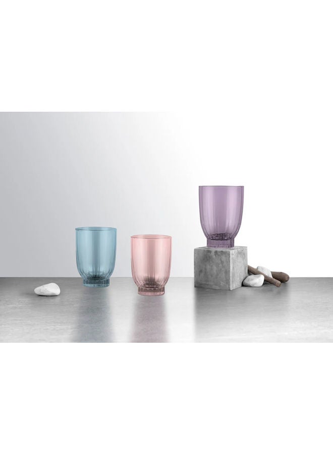 Pasabahce 6 Piece Amore Double Old Fashioned Glass Set 320 cc 10 3/4 oz Purple - Image 3